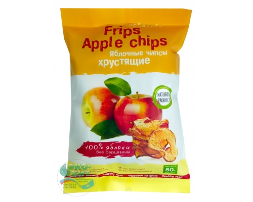 Яблочные чипсы хрустящие 80 гр - низкая цена, высокое качество